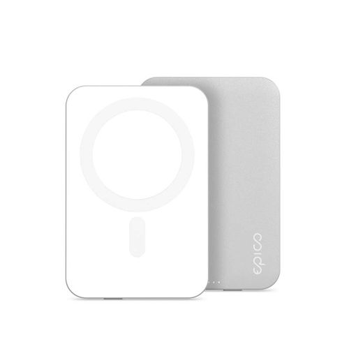 Epico 5000mah Magnetic Wireless Powerbank - Silver