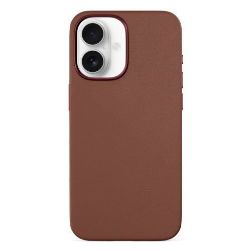 Epico Mag+ Leather Case for iPhone 16 - Brown