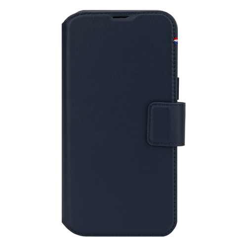 DECODED Leather Wallet Case for iPhone 16 - Navy