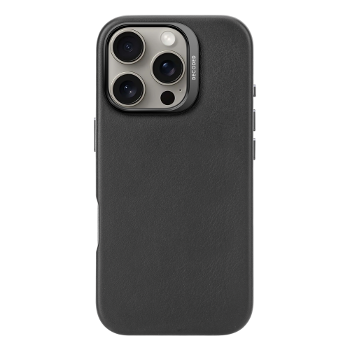 DECODED Leather Case for iPhone 16 Pro Max - Black