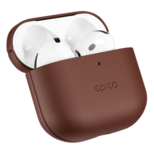 Epico Leather Cover for Airpods 4 - Brown