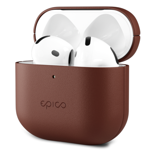 Epico Leather Cover for Airpods 4 - Brown