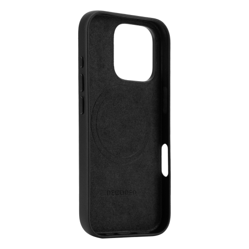 DECODED Leather Case for iPhone 16 Pro - Black