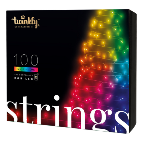 Twinkly Strings - 8m, 100 LED (RGB) 4.3MM, BT+WiFi, Gen II, IP44