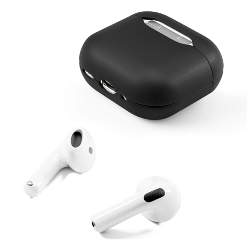 Epico Leather Cover for Airpods 4 - Black