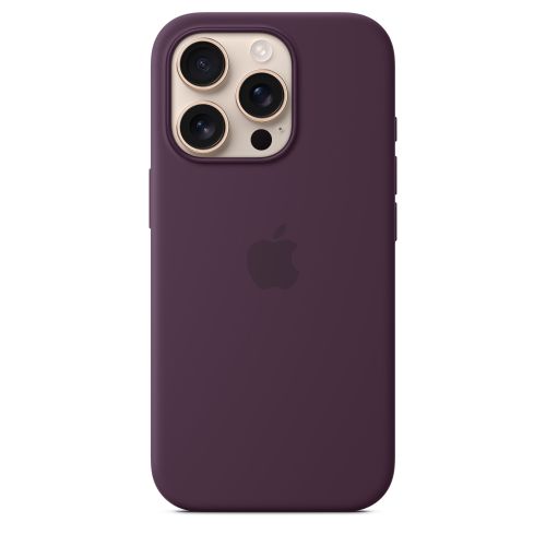 Apple iPhone16 Pro Silicone Case w/ MagSafe - Plum