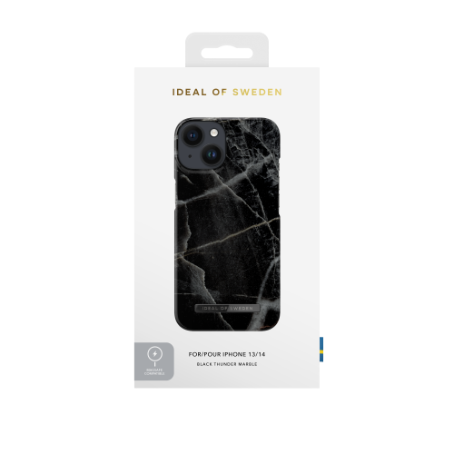 iPhone13 ケース】Fashion Case (Black Satin) iDEAL OF SWEDEN