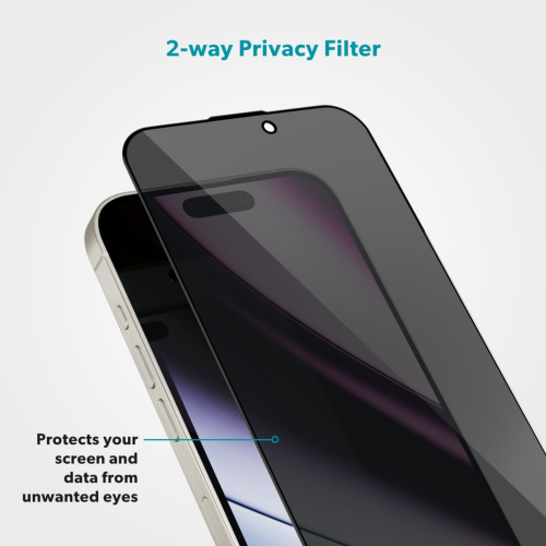 Epico Privacy Glass 3D for iPhone 16 Pro