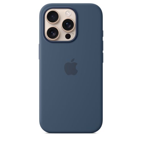 Apple iPhone16 Pro Silicone Case w/ MagSafe - Denim