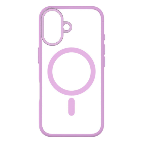 QDOS Transparent Case for iPhone 16 - Pink