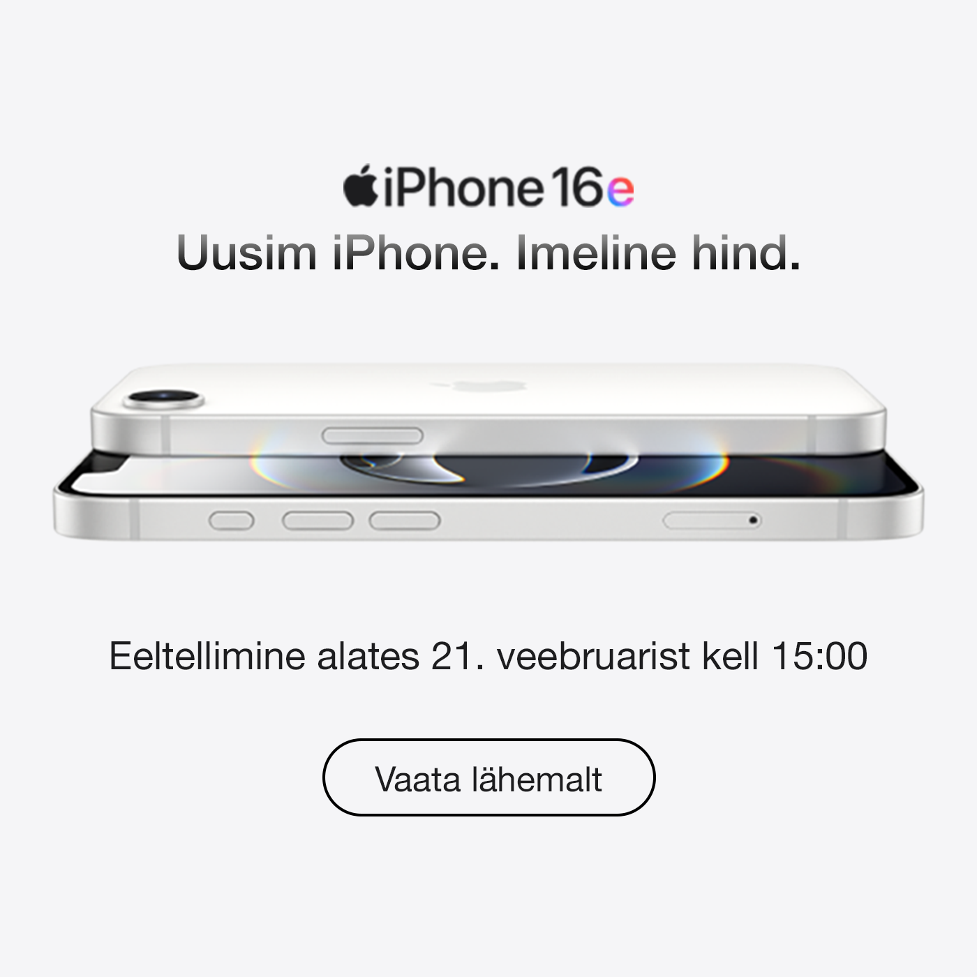 iPhone 16e peagi saadaval