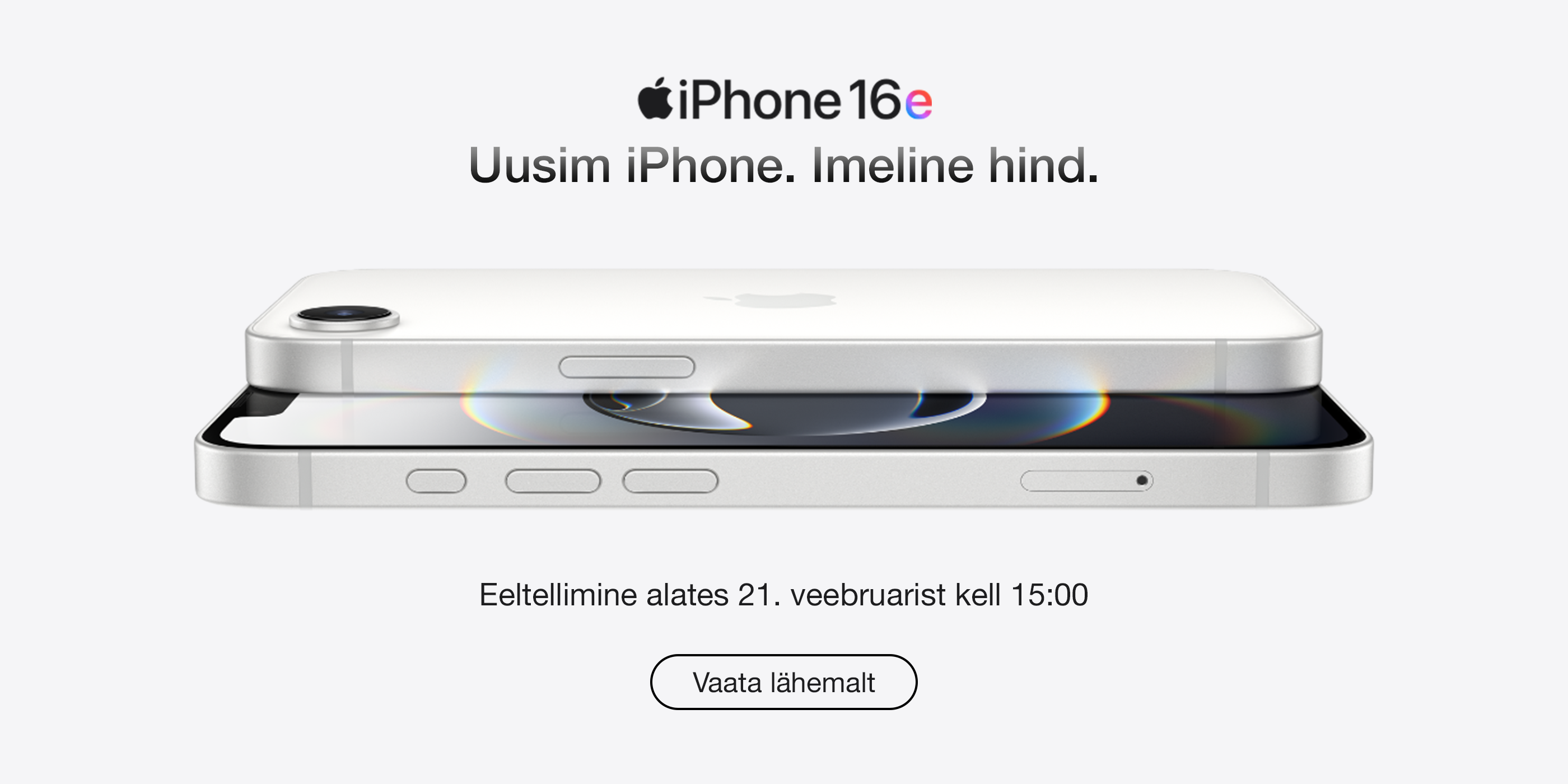 iPhone 16e peagi saadaval